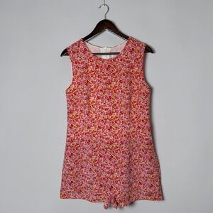 Express Compagnie International Vintage Romper Floral Cottagecore Boho 11 / 12